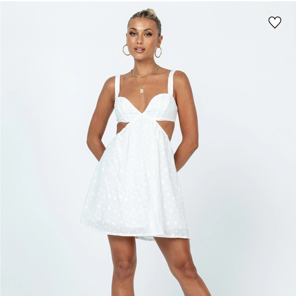 Princess Polly Khalia mini dress white